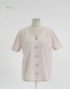 Classic Royal Button Top