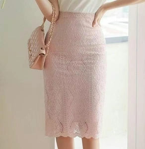 Classic Lace Pencil Skirt