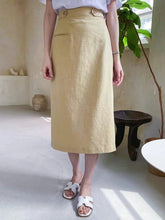 將圖片載入圖庫檢視器 Comfortable Linen Midi Skirt
