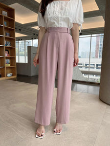 Double Buttons Strapes Pants