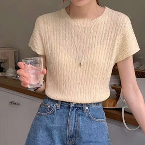 Casual Span Knitted Top