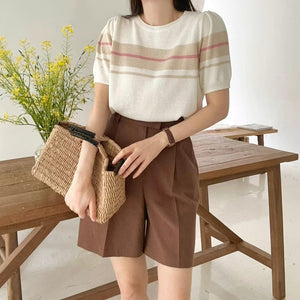 Summer Linen Cotton Shorts