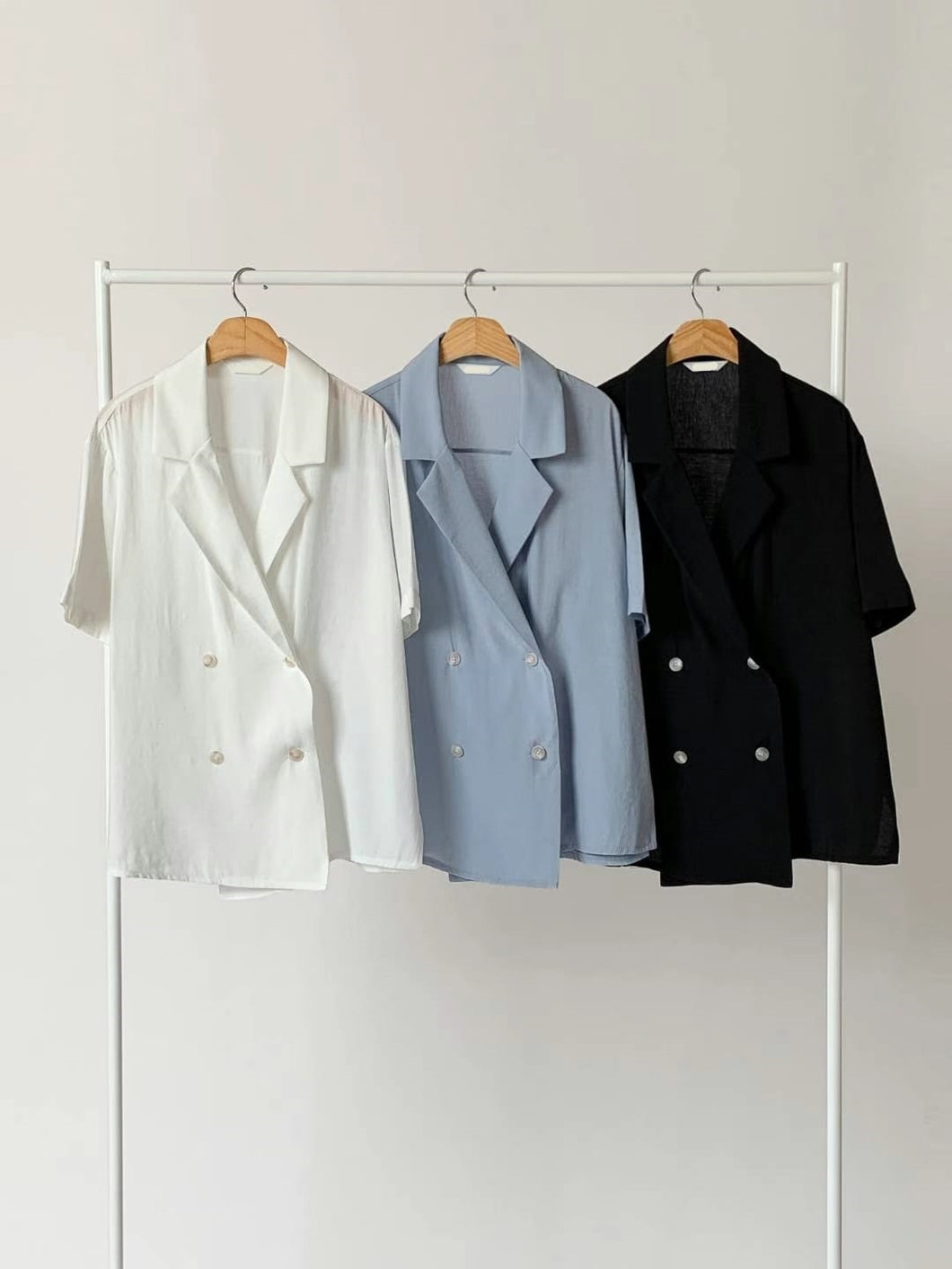 Double-Breasted Rayon Blazers