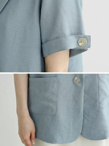 Roll-Up Sleeve Pocket Blazers