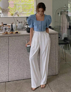 Relaxed Straight-Leg Pants