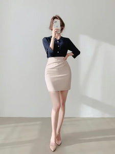 Wrinkle Mini Skirt