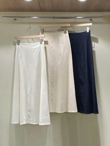 Simple Linen Rayon Skirt