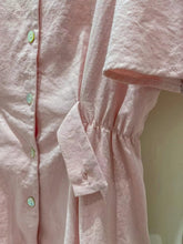 將圖片載入圖庫檢視器 Side Buttons Linen Cotton Dress
