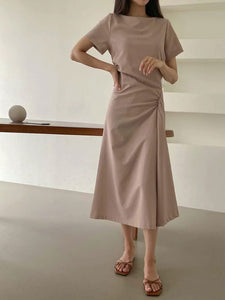 Femme Single-Side Wrinkle Dress