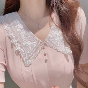 Classic Lace Collar Top