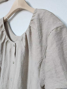 Gentle Button-Up Rayon Top