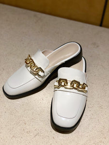 Golden Chains Corium Mules Shoes