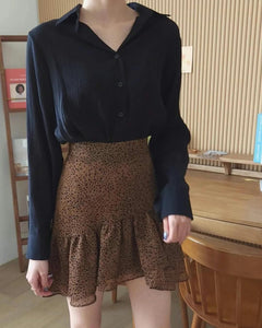 Irregular Dots Pattern Mini Skirt