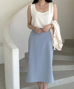Pastel Color Sleeveless Top