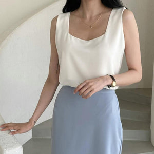 Pastel Color Sleeveless Top