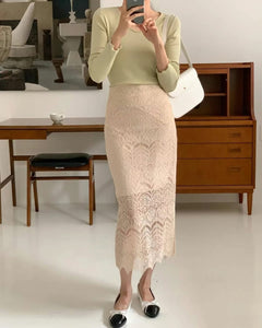 Elegant Lace Wrap Skirt