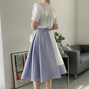 Color Matching Lady Skirt