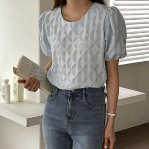 Waffle Pattern Solid Top