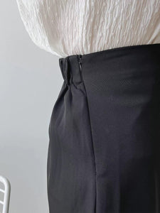 Irregular Overlapped Midi Skirt