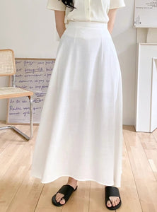 Rayon Linen Maxi Skirt