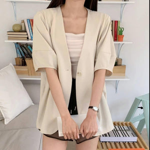 Casual Single-Breasted Blazers