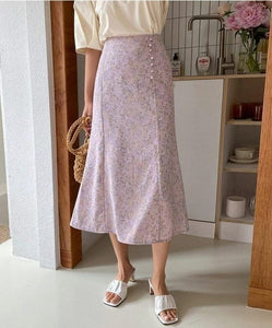 Flower Blossom Flared Skirt