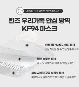 【1-4歲適用】 | 韓國製造🇰🇷 KEENZ幼童鳥嘴KF94三層口罩 (3包)